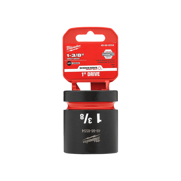 SHOCKWAVE™ 1" Drive 1-3/8" Standard 6 Point Impact Socket, , hi-res