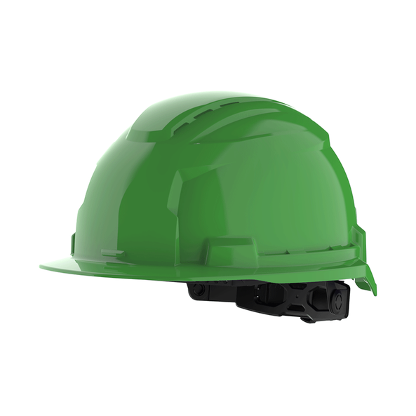 BOLT 100 Green Vented Hard Hat, Green, hi-res