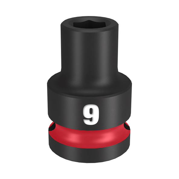 SHOCKWAVE™ 1/2" Drive 9mm Standard 6 Point Impact Socket, , hi-res