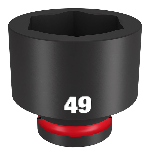 SHOCKWAVE™ 3/4" Drive 49mm Standard 6 Point Impact Socket, , hi-res