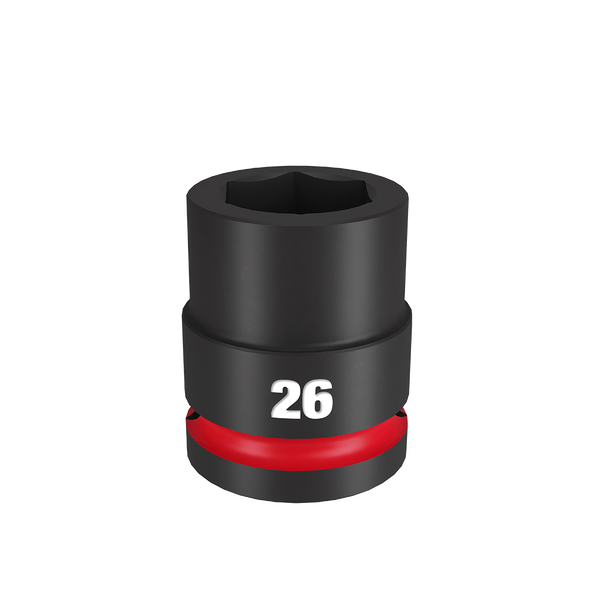 SHOCKWAVE™ 3/4" Drive 26mm Standard 6 Point Impact Socket, , hi-res