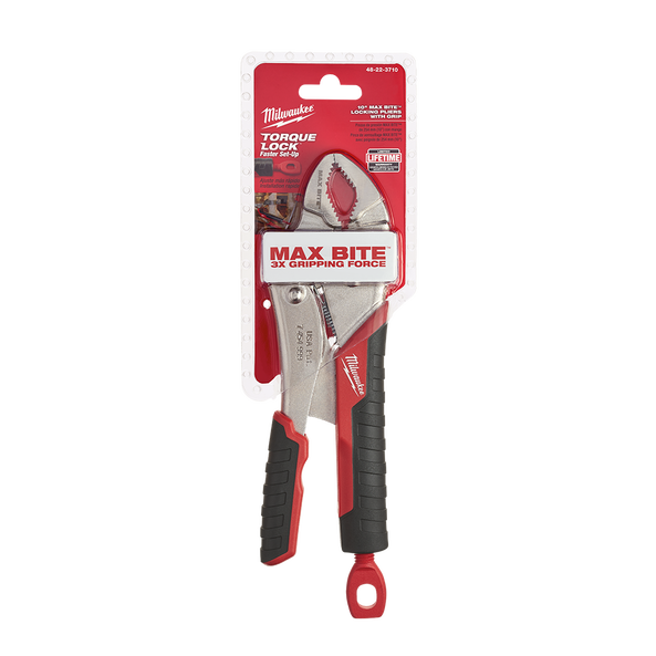 254mm (10") Torque Lock™ Maxbite™ Curved Jaw Locking Pliers with Durable Grip