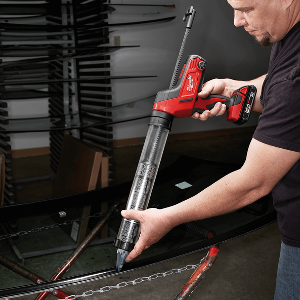 Drill powered caulk best sale gun