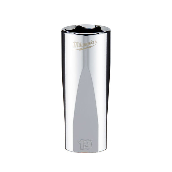 3/8" Drive 19mm Metric 6-Point Deep Socket, , hi-res