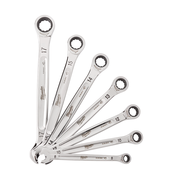 7pc Ratcheting Combination Wrench Set – Metric