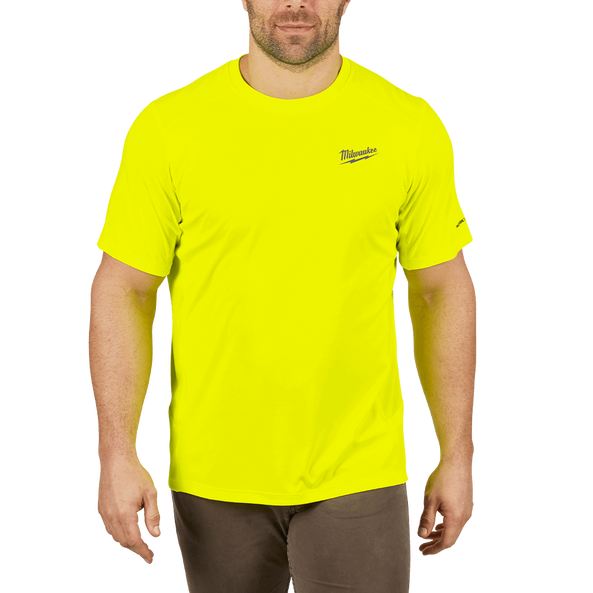 WORKSKIN Light Shirt Short Sleeve Yellow - S, Yellow, hi-res