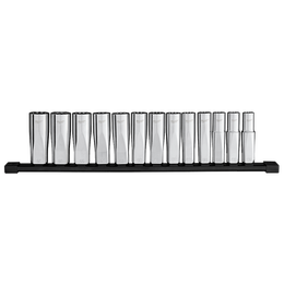 13PC 1/2" Drive Deep 12-PT Socket Set - Metric