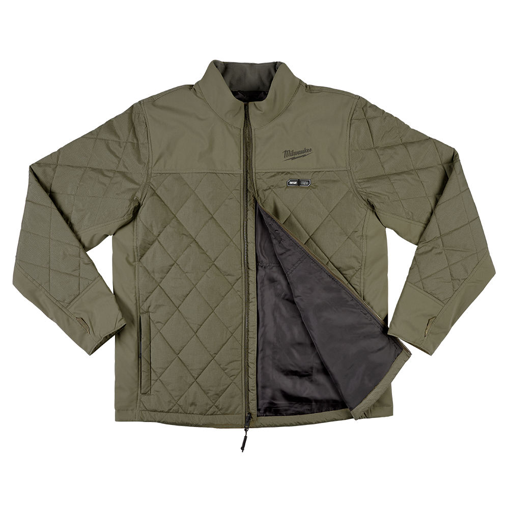 windbreaker olive green