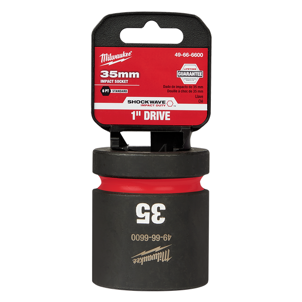 SHOCKWAVE™ 1" Drive 35mm Standard 6 Point Impact Socket, , hi-res