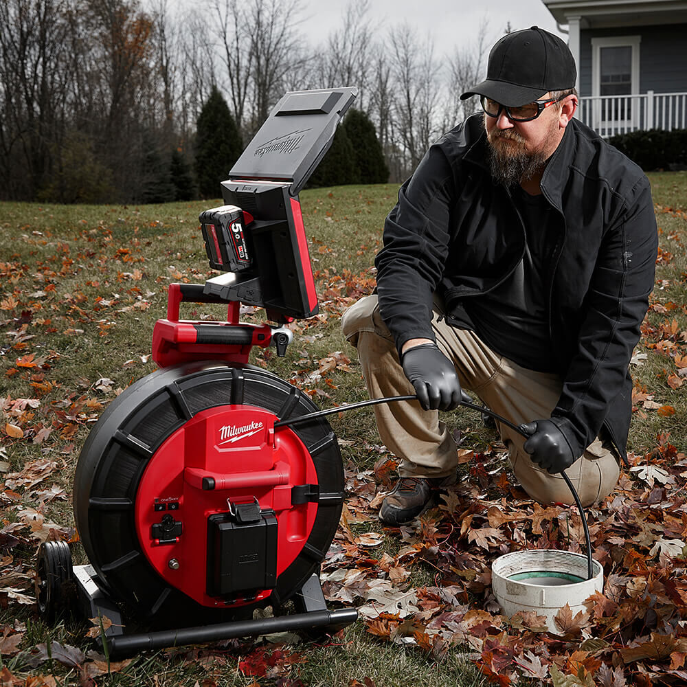 Milwaukee M18™ 60m (200') Mid-Stiff Pipeline Inspection Reel (Tool