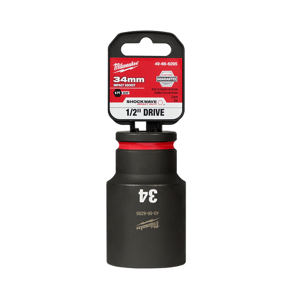 SHOCKWAVE™ 1/2" Drive 34mm Deep 6 Point Impact Socket, , hi-res