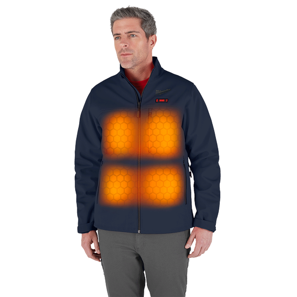 M12&trade; TOUGHSHELL&trade; Heated Jacket Blue - S, Blue, hi-res