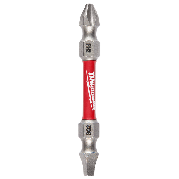 SHOCKWAVE™ PH2/SQ2 Double Ended Bit 60mm 1 Pack, , hi-res