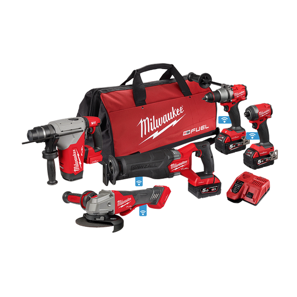 Milwaukee M18 FUEL ONE KEY 5 Piece Power Pack 5A3