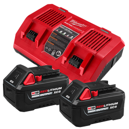 M18&trade; REDLITHIUM&trade; HIGH OUTPUT&trade; XC5 ​Dual Bay Starter Pack​