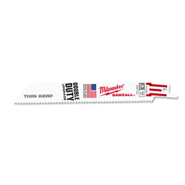 SAWZALL™ Thin Kerf Metal 150mm 6" 10TPI Blade 5 Pack