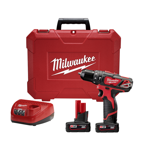 Milwaukee M12 10mm Hammer Drill Driver Kit M12BPD 302C Milwaukee Tool NZ