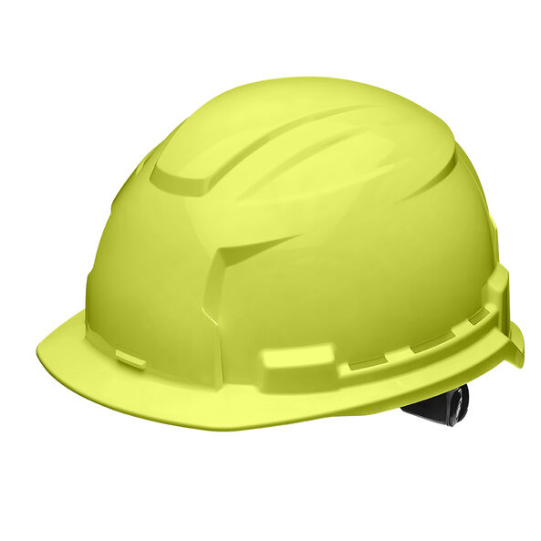 BOLT 100 Hi-Vis Yellow Unvented Hard Hat, Hi-Vis Yellow, hi-res