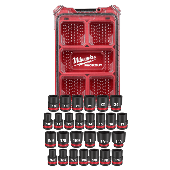 SHOCKWAVE™ 1/2"  Drive 27pce Metric + SAE Standard Impact Socket PACKOUT™ Set, , hi-res