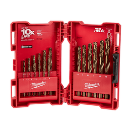 Red Helix™ Cobalt Drill Bit Set 19Pc