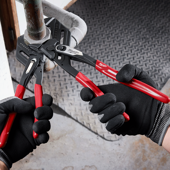 2 Piece Smooth Jaw Plier Wrench Set (180mm & 250mm), , hi-res