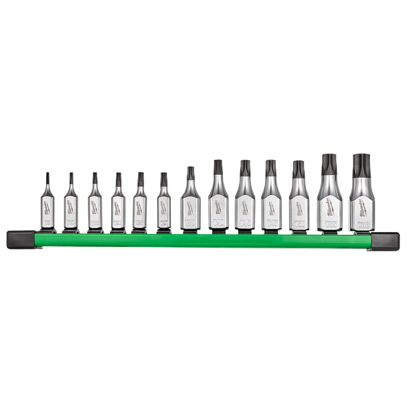 13pc 1/4&rdquo;, 3/8&rdquo; Drive Tamper Proof Torx Bit Socket Set, , hi-res