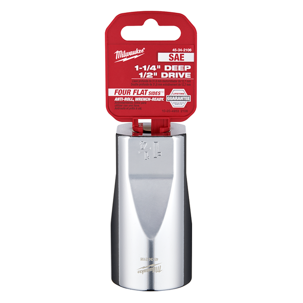 1/2" Drive 1-1/4" SAE Deep 6-Point Socket, , hi-res