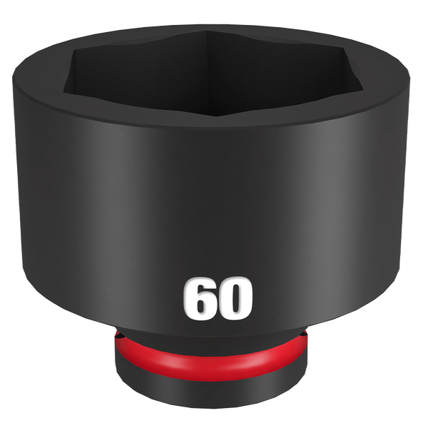 SHOCKWAVE™ 3/4" Drive 60mm Standard 6 Point Impact Socket, , hi-res