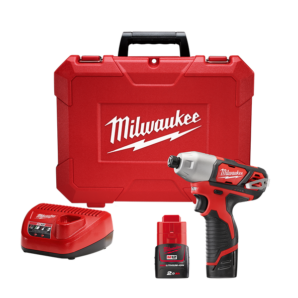 Milwaukee M12 Hex Impact Driver 2.0Ah Kit M12BID 202C Milwaukee Tool NZ
