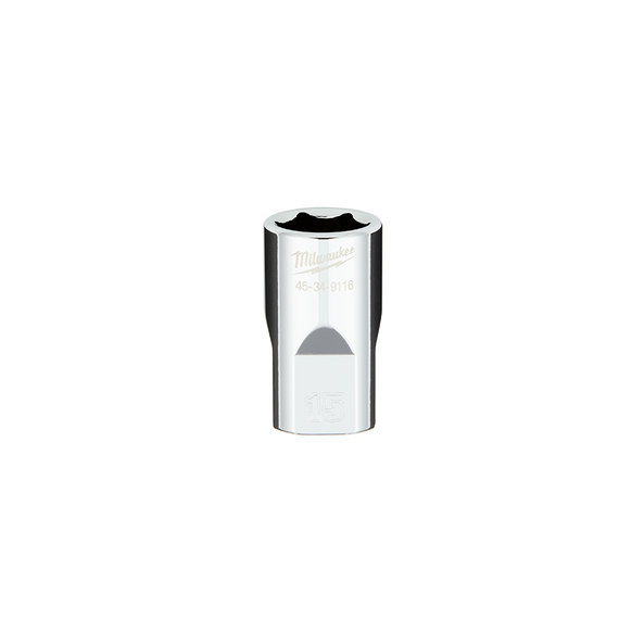 1/2" Drive 15mm Metric 6-Point Socket, , hi-res