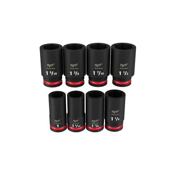 SHOCKWAVE™ 3/4" Drive 8PC SAE Deep 6 Point Impact Socket Set, , hi-res