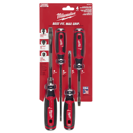 USA Made Cushion Grip Screwdriver Set 4pc