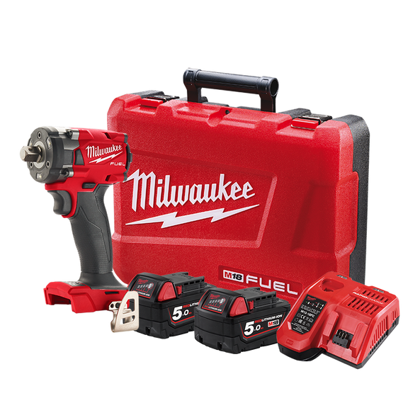 Milwaukee M18 FUEL 1 2 Compact Impact Wrench with Pin Detent Kit M18FIW2P12 502C Milwaukee Tool NZ