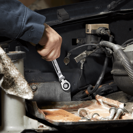 7pc Flex Head Ratcheting Combination Wrench Set – Metric