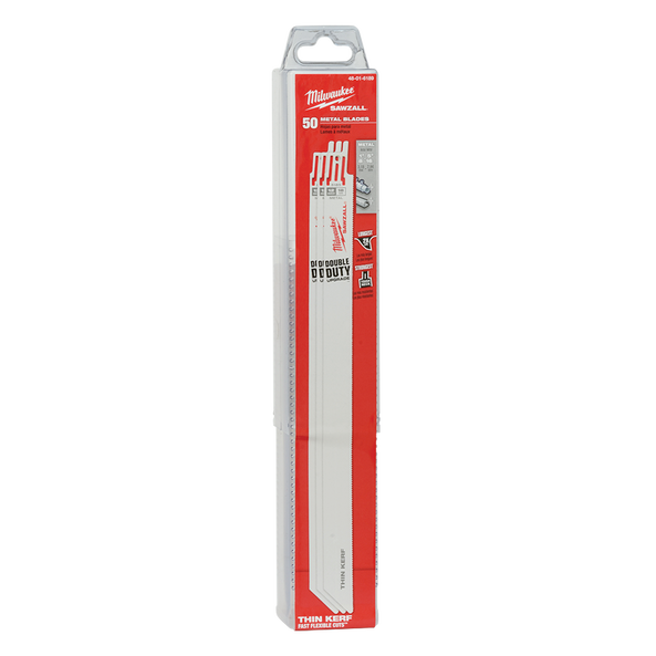 SAWZALL™ Thin Kerf Metal 300mm 12" 18TPI Blade 50 Pack, , hi-res