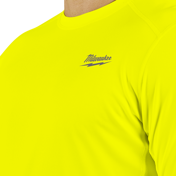 WORKSKIN Light Shirt Short Sleeve Yellow - S, Yellow, hi-res