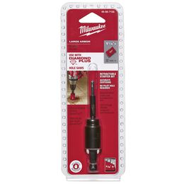 Retractable Starter Bit with Large Arbor