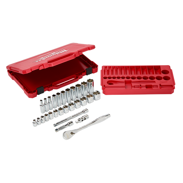 3/8" Drive 28pc Ratchet%20%26%20Socket Set - SAE