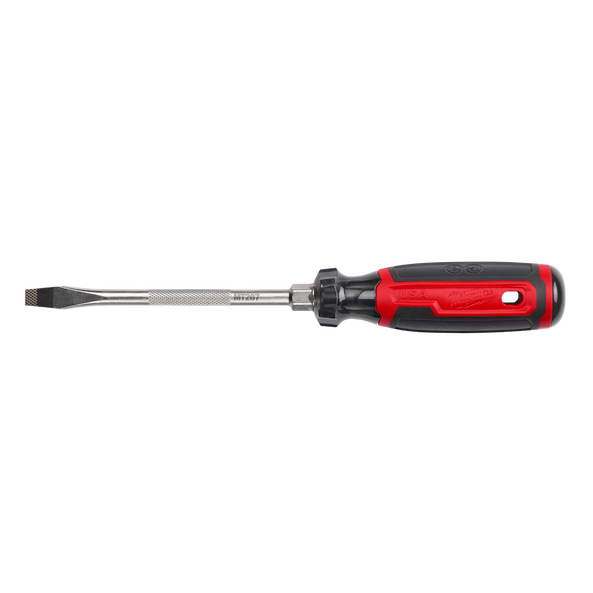 USA Made Cushion Grip Slotted 8mm (5/16") x 152mm Screwdriver, , hi-res