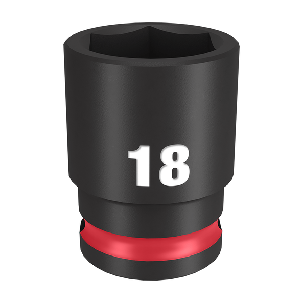 SHOCKWAVE™ 3/8" Drive 18mm Standard 6 Point Impact Socket, , hi-res