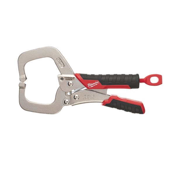 152mm Torque Lock™ C-Clamp Locking Pliers Regular Jaws w/ Durable Grip