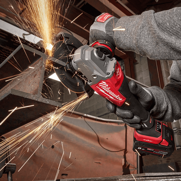 M18 FUEL™ ONE-KEY™ 125mm (5") High Speed Braking Angle Grinder with Deadman Paddle Switch (Tool Only), , hi-res