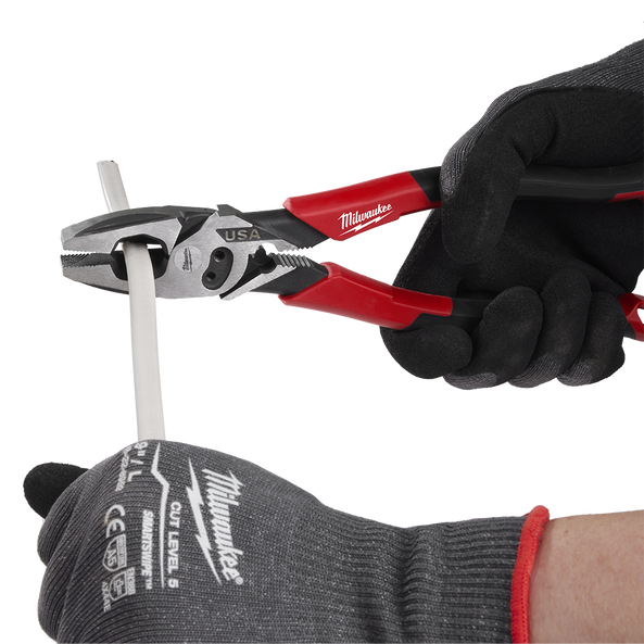 USA Made Comfort Grip 228mm (9") Lineman's Pliers with Crimper, , hi-res