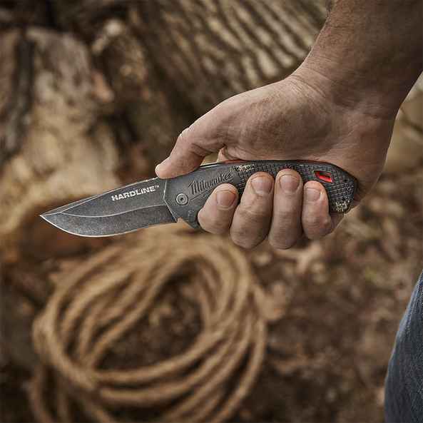 3.5" HARDLINE™ Smooth Blade Pocket Knife