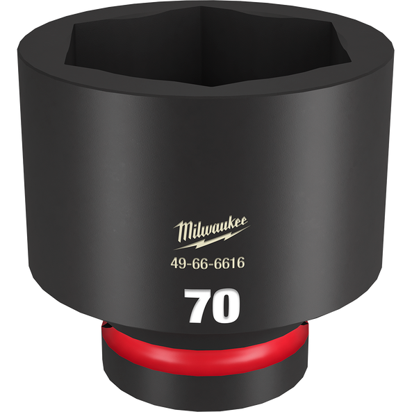 SHOCKWAVE™ 1" Drive 70mm Standard 6 Point Impact Socket, , hi-res