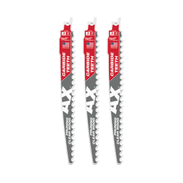 SAWZALL™ The AX™ with Carbide Teeth Pruning 225mm 9" 3TPI Blade 3 Pack