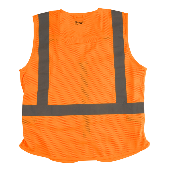 High Visibility Orange Safety Vest - S/M, Orange, hi-res