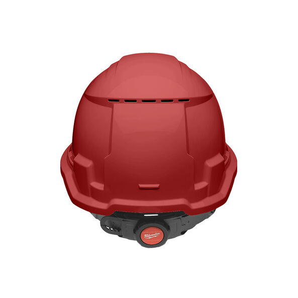 BOLT 100 Red Vented Hard Hat, Red, hi-res