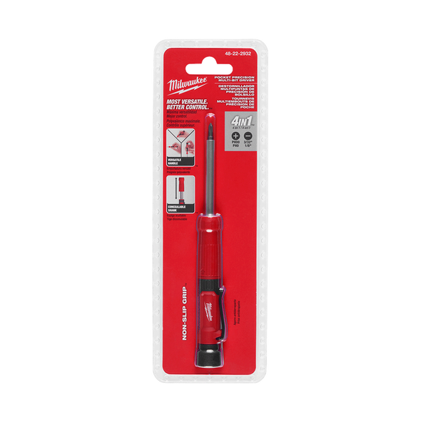 4-in-1 Pocket Precision Multi-Bit Screwdriver, , hi-res