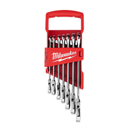 7pc Flex Head Ratcheting Combination Wrench Set – SAE